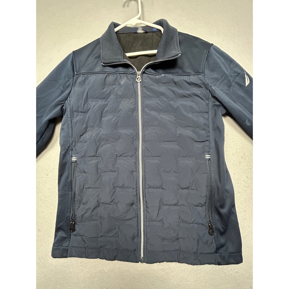Nautica Full Zip Jacket Polyester Navy Blue S Mens